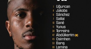 Derbinin İlk 11'leri Belli Oldu