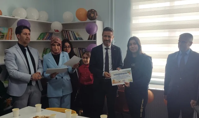 Eyyübiye'de Akşemsettin İlkokulu Kütüphanesi Açıldı