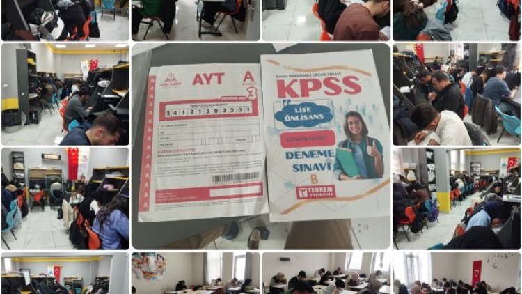 Eyyübiye'de Gençlere Yönelik AYT ve KPSS Deneme Sınavları Devam Ediyor