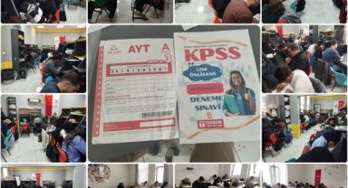 Eyyübiye'de Gençlere Yönelik AYT ve KPSS Deneme Sınavları Devam Ediyor