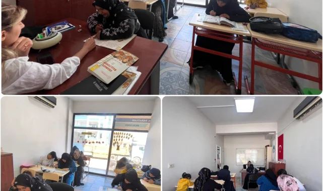 Eyyübiye'de Kadınlara Yönelik Okuma-Yazma Kursları Devam Ediyor