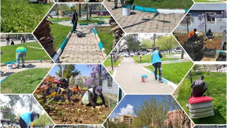 Eyyübiye'de Parklar Yeniden Hayat Buluyor: Kapsamlı Bakım ve Peyzaj Çalışmaları Devam Ediyor