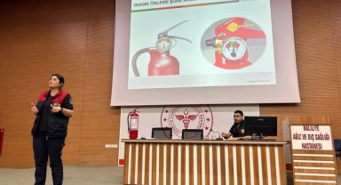 Haliliye Ağız ve Diş Sağlığı Hastanesi Personeline Yangın Tatbikatı