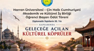 Harran Üniversitesi'nden Türkiye-Çin Dostluk Etkinliği Daveti