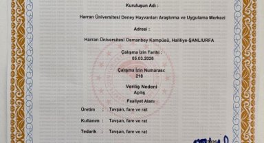 Harran Üniversitesi'ne Bilimsel Araştırmalar İçin 10 Yıllık Yetki