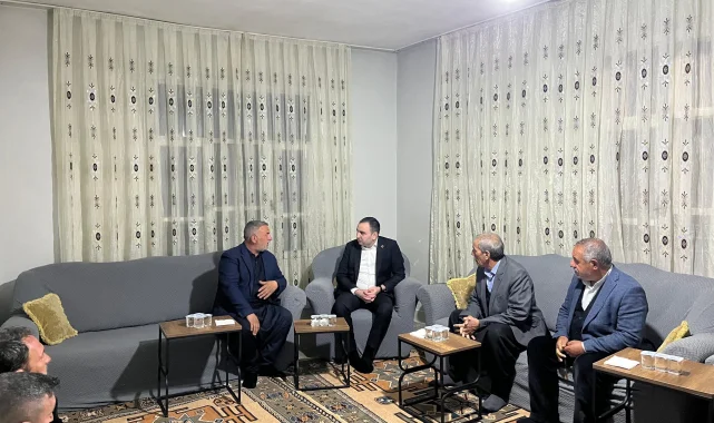 Hilvan Kaymakamı Karakaş, Muhtar Güngörmezli'ye Taziye Ziyaretinde Bulundu