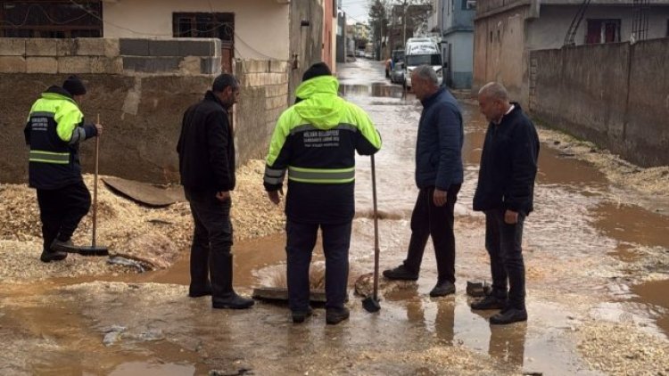 Hilvan'da Sağanak Yağışlara Rağmen Olumsuzluk Yaşanmadı