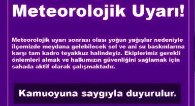 Hilvan'da Sel ve Su Baskınlarına Karşı Tam Kadro Teyakkuz