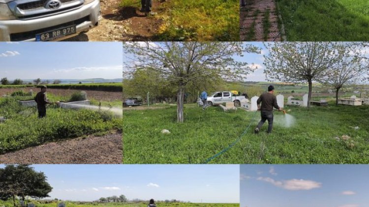 Hilvan'da Yabani Ot Temizliği Planlı Şekilde Sürüyor