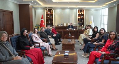 Kadın Girişimciler İlhan ve Koçak'tan Şanlıurfa TSO Başkanı Mehmet Yetim'e Ziyaret