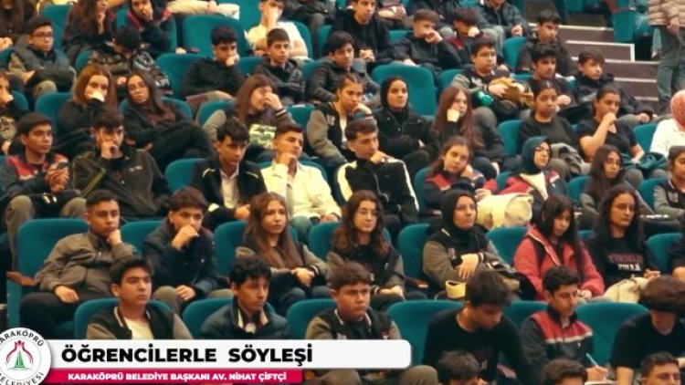 Karaköprü Belediyesi'nden Öğrencilere İlham Veren Söyleşi