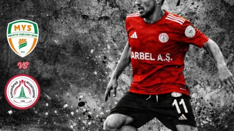 Karaköprü Belediyespor, Malatya Yeşilyurtspor Karşısında Sahaya Çıkıyor