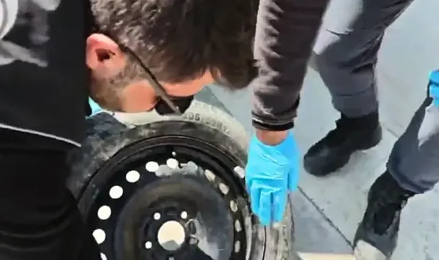 Lastiğe saklamışlar! Şanlıurfa'da operasyon!