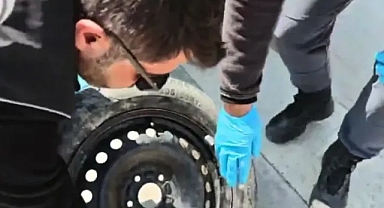 Lastiğe saklamışlar! Şanlıurfa'da operasyon!