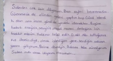 Malatya'da Kayıp Üniversite Öğrencisi Seda'dan Ailesine Veda Mektubu