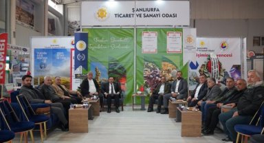 Mehmet Çiftçi İnşaat Heyeti, Şanlıurfa İnşaat Fuarı'nda STSO Standını Ziyaret Etti