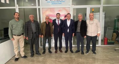 Mehmet Doğan Yetim, Diş Teknisyenleri Federasyonu Başkanı Mehmet Emin Türkmen'i Ziyaret Etti