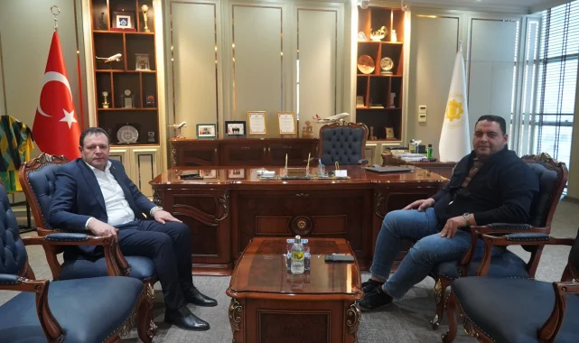 Mehmet Doğan Yetim ve Hamit Akbalık Şehrin Ekonomik Gelişimini Görüştü