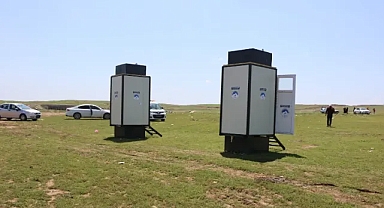 Şanlıurfa'da seyyar tuvaletler kuruldu