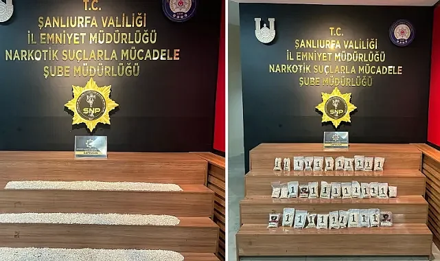 Şanlıurfa’da uyuşturucu operasyonu: 34 bin Captagon hap ele geçirildi