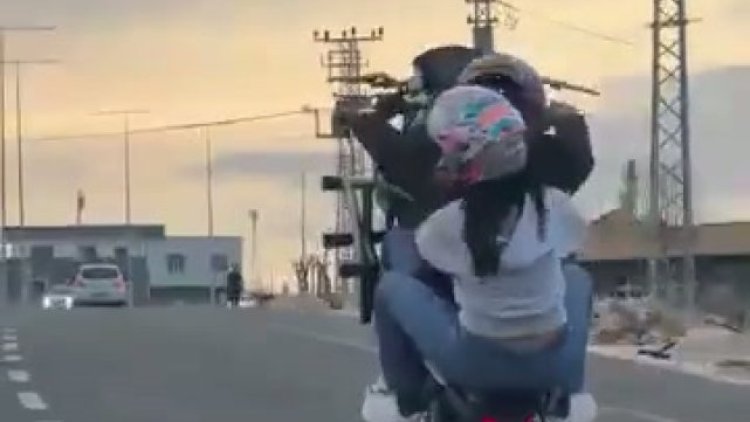 Şanlıurfa Şehir Hastanesi Yolu'nda Tehlikeli Motosiklet Sürüşü Kamerada