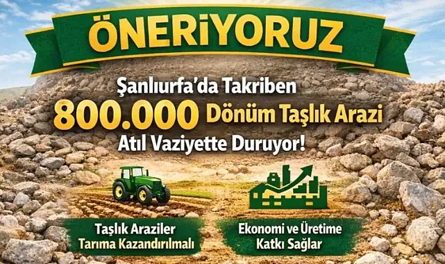 Şanlıurfa Şûrâsı’ndan Tarım İçin Büyük Öneri: 800 Bin Dönüm Arazi Ekonomiye Kazandırılabilir