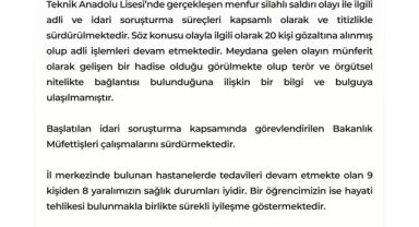 Şanlıurfa Valiliği'nden Basın Açıklaması