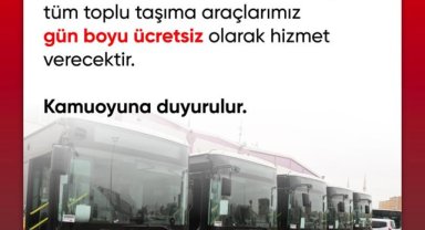 Şanlıurfa'da 1 Mayıs'ta Toplu Taşıma Ücretsiz Olacak