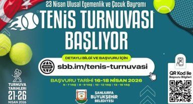 Şanlıurfa'da 23 Nisan Tenis Turnuvası Başlıyor