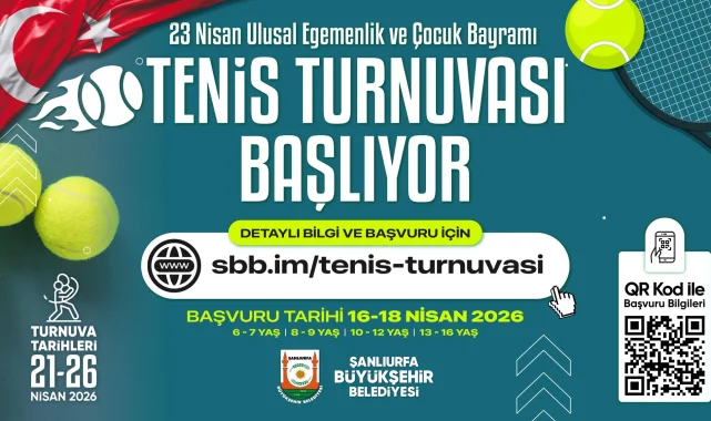 Şanlıurfa'da 23 Nisan Tenis Turnuvası Başlıyor