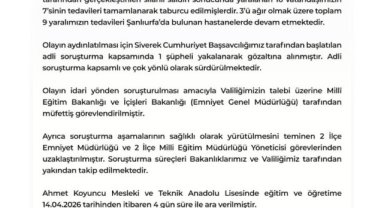 Şanlıurfa'da Olay: Bir Kişi Gözaltına Alındı