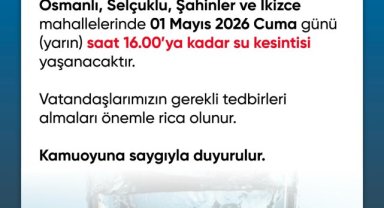 Şanlıurfa'da Zorunlu Su Kesintisi Duyurusu Yapıldı