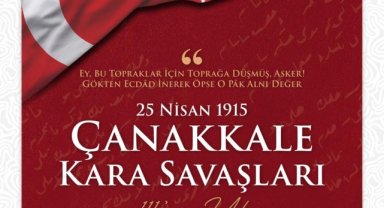 Şanlıurfa'dan Çanakkale Şehitlerine Anma Mesajı