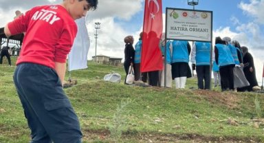 Siirt'te Diyanet Vakfı Hatıra Ormanı'nda Fidan Dikimi Gerçekleşti