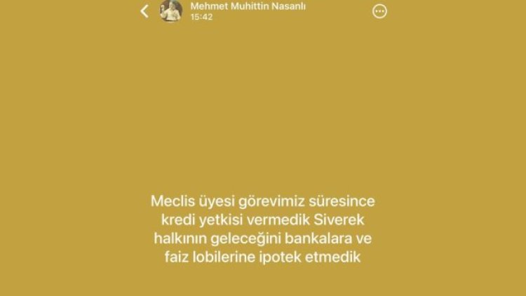 Siverek Belediye Başkanı Bucak'tan Kredi Kullanımı Açıklaması