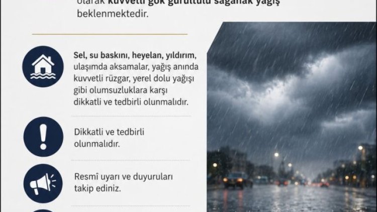 Siverek'te Kuvvetli Yağış ve Sel Uyarısı: Tedbirli Olunması İstendi