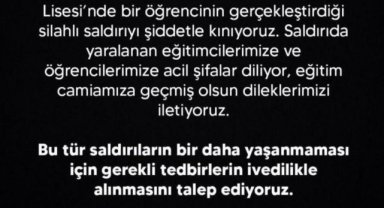 Siverek'te Okul Saldırısı: Viranşehir Belediyesi Kınadı, Yaralılara Şifa Diledi
