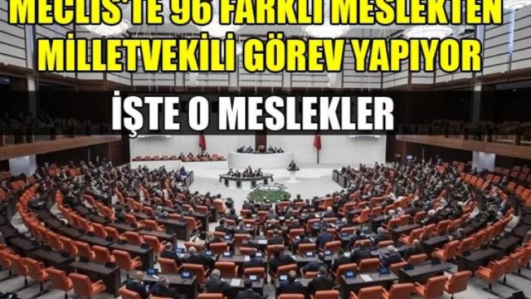 TBMM'de Milletvekili Meslek Dağılımı Açıklandı
