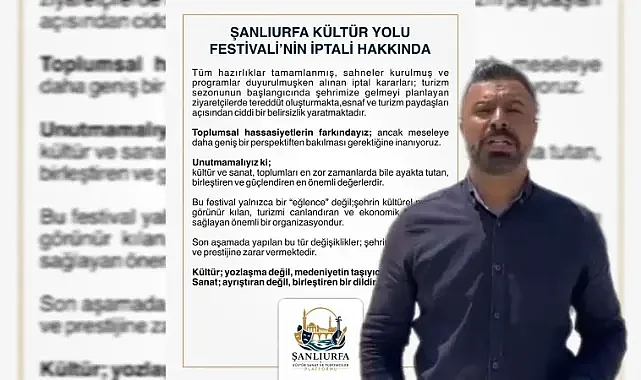 Turizmcilerden Sert Tepki: “Festival İptali Urfa’ya Zarar Verir”