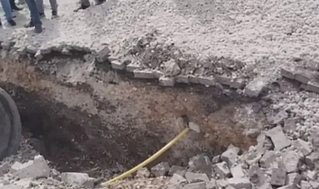 Viranşehir'de doğal gaz borusu hasar gördü: Mahallede panik