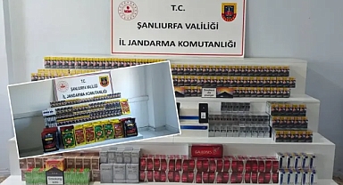 Viranşehir’de kaçakçılık operasyonu: Binlerce kaçak ürün ele geçirildi