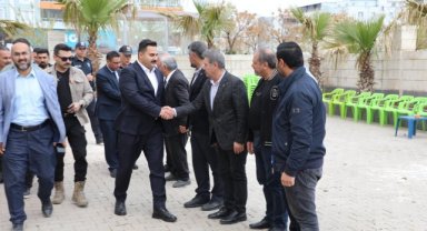 Viranşehir Kaymakamı Kemal Ülkü, AK Parti İlçe Başkanı Lütfi Bağcı'nın Taziyesine Katıldı