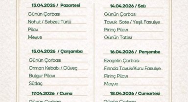 Viranşehir Kent Lokantası Haftalık Menüsü Açıklandı