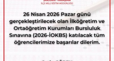 Viranşehir'den Bursluluk Sınavı Öncesi Öğrencilere Başarı Dileği