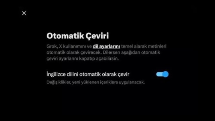 X'in Otomatik Çeviri Özelliği Türkiye'de Kullanıma Sunuldu
