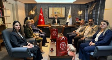 YSD Okulları Heyeti AK Parti Karaköprü İlçe Başkanı Av. Orhan Çelik'i Ziyaret Etti