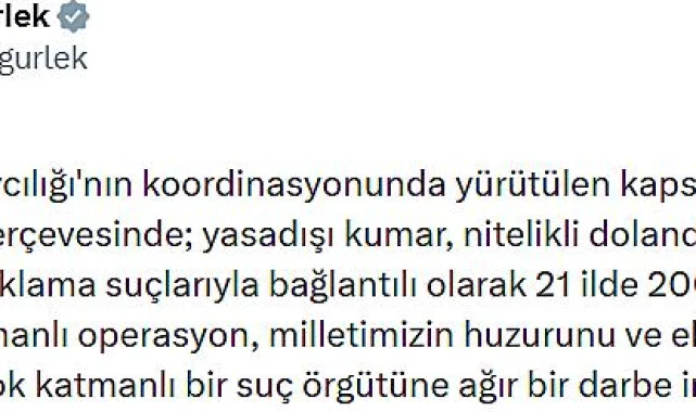 Adana'da Yasa Dışı Bahis ve Dolandırıcılık Operasyonu: 200 Gözaltı Kararı