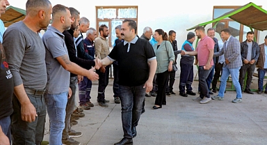 Başkan Serhat Dicle İnan’dan Bayram Mesaisindeki Personele Ziyaret
