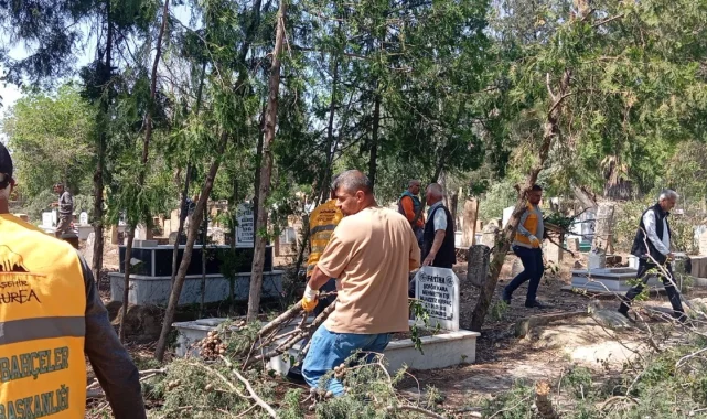 Birecik'teki Afet Sonrası Mezarlıklar Yeniden Düzenleniyor