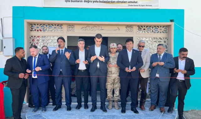 Bozova'da Tamamlanan Cami ve Taziye Evi Açıldı